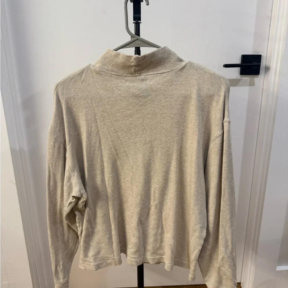 Elegant Beige Cowl Neck Sweater - Picture 4 of 4